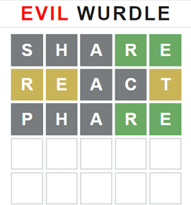 Evil Wurdle